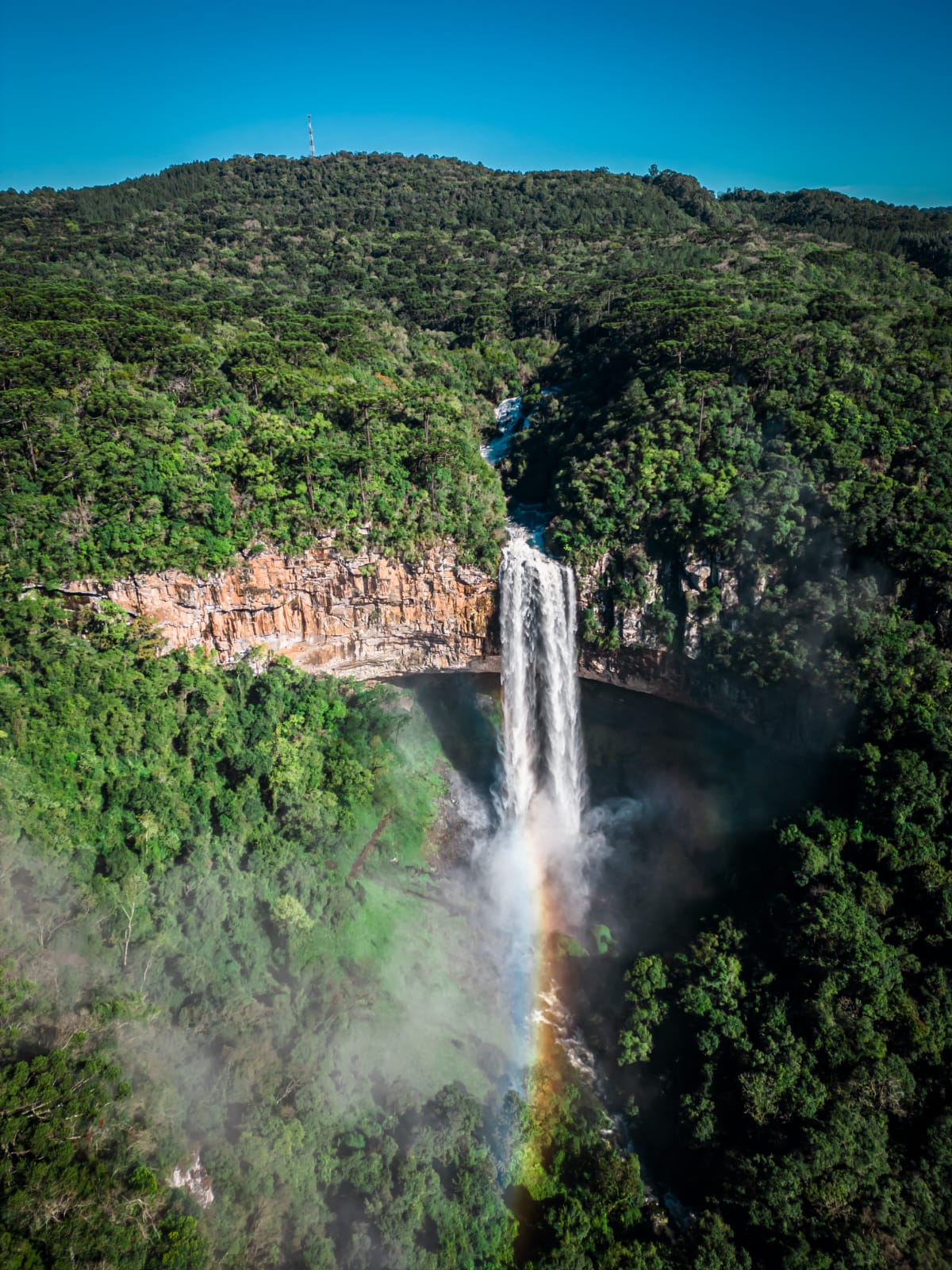 A Cascata do Caracol é o principal atrativo do parque. Lucas Dias | Rádio Clube de Canela